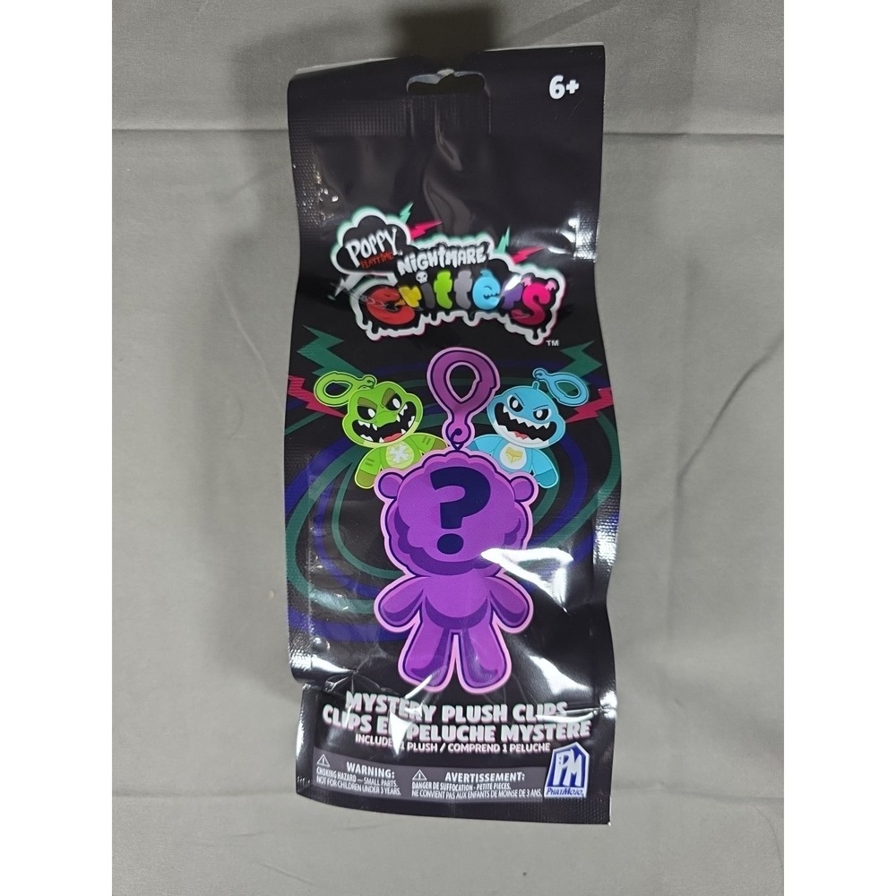 Poppy Playtime Nightmare Critters 6" Mystery Bag Clip Plush